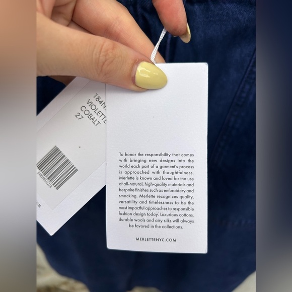 MERLETTE VIOLETTE PANT COBALT New with Tags! - Picture 6 of 7